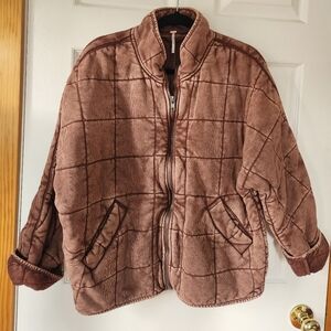 Free People Quilted Dolman Jacket